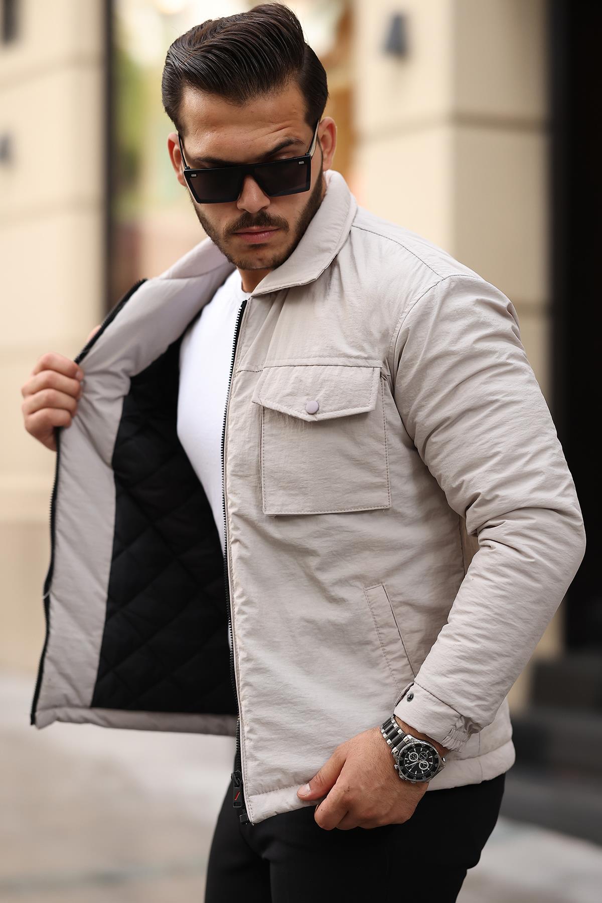 Su ve Rüzgar Geçirmez Erkek Mont