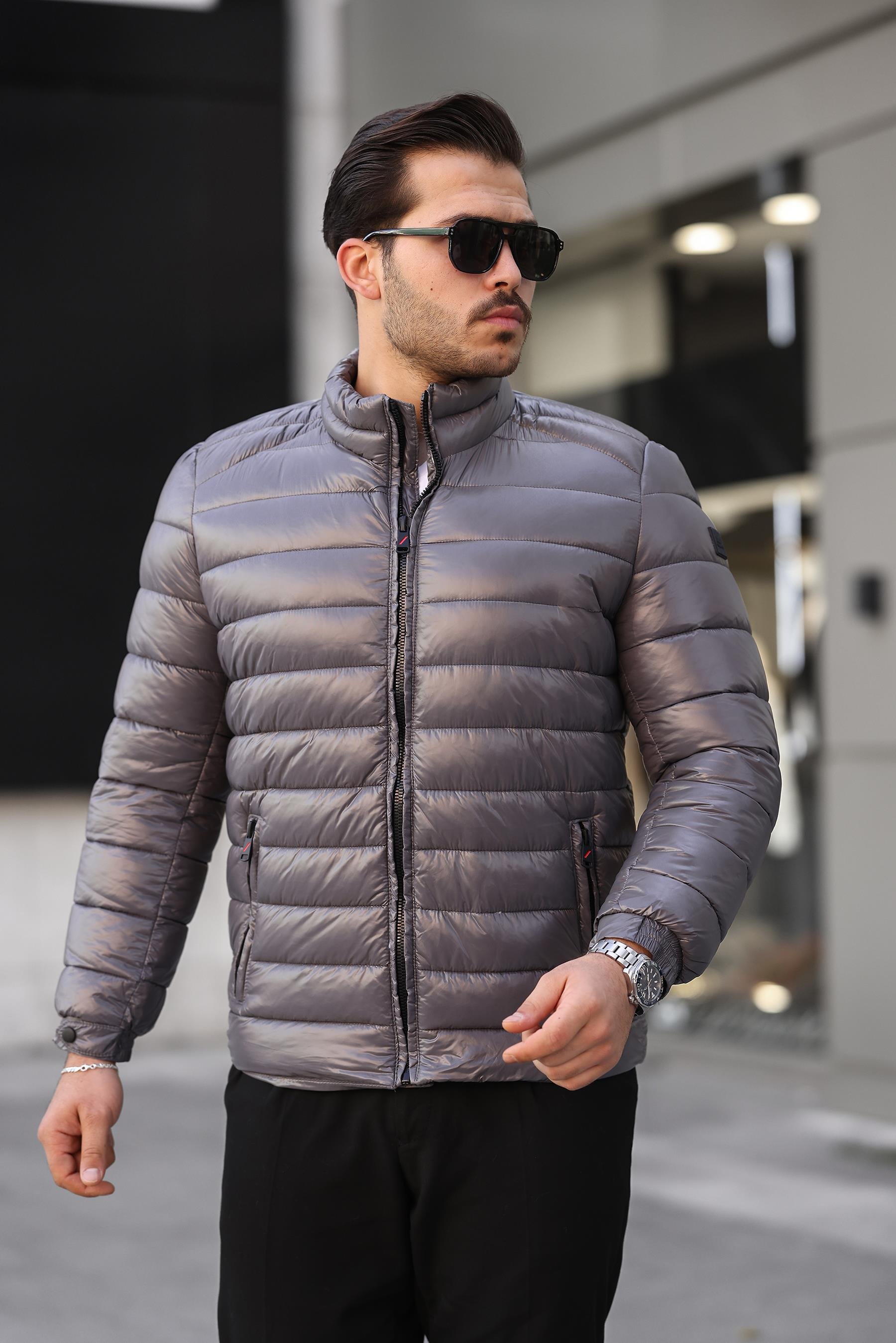 Su ve Rüzgar Geçirmez Erkek Şişme Mont