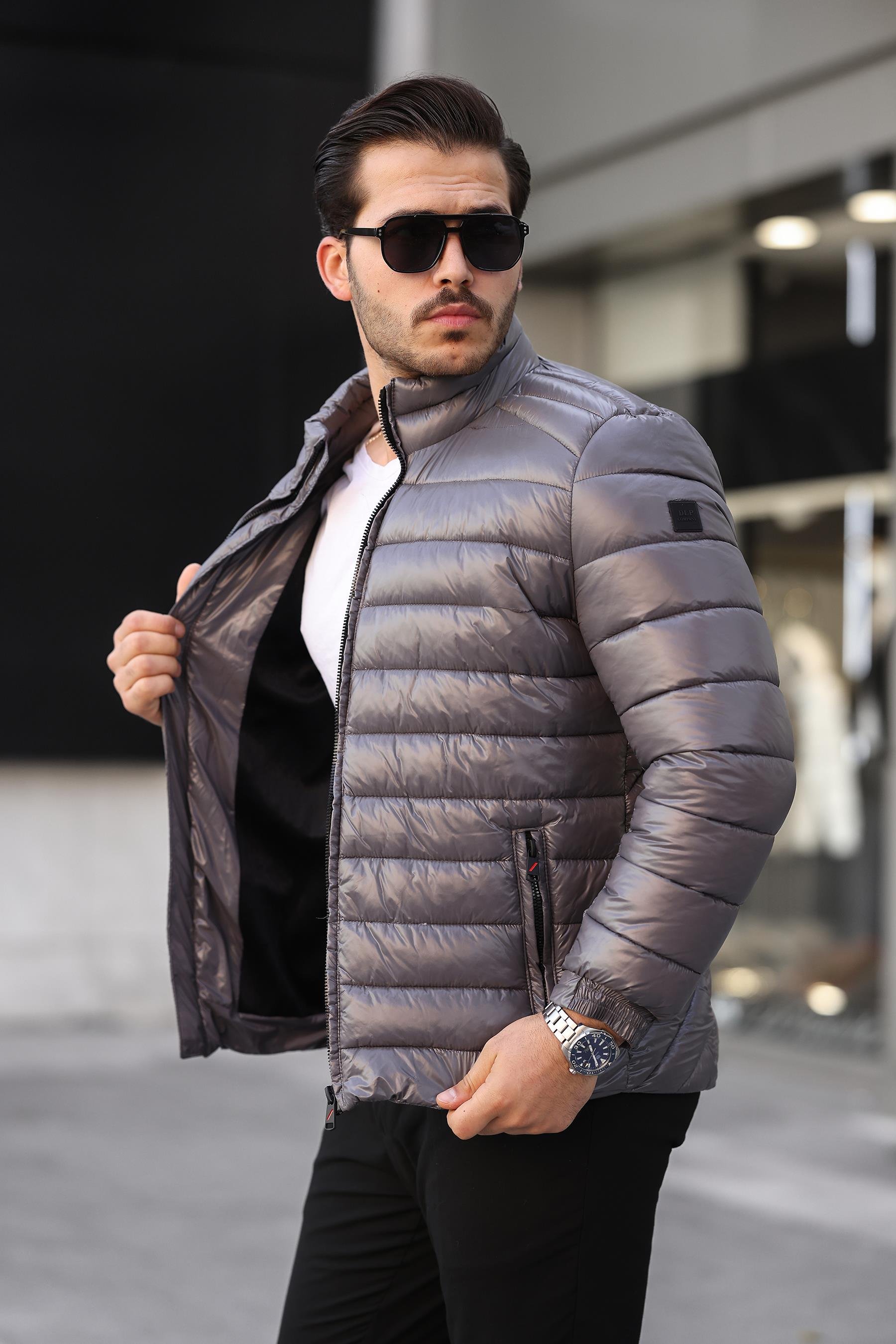 Su ve Rüzgar Geçirmez Erkek Şişme Mont