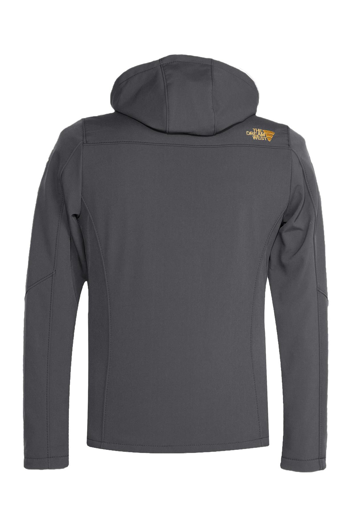 Su ve Rüzgar Geçirmez Kürklü Softshell Erkek Mont