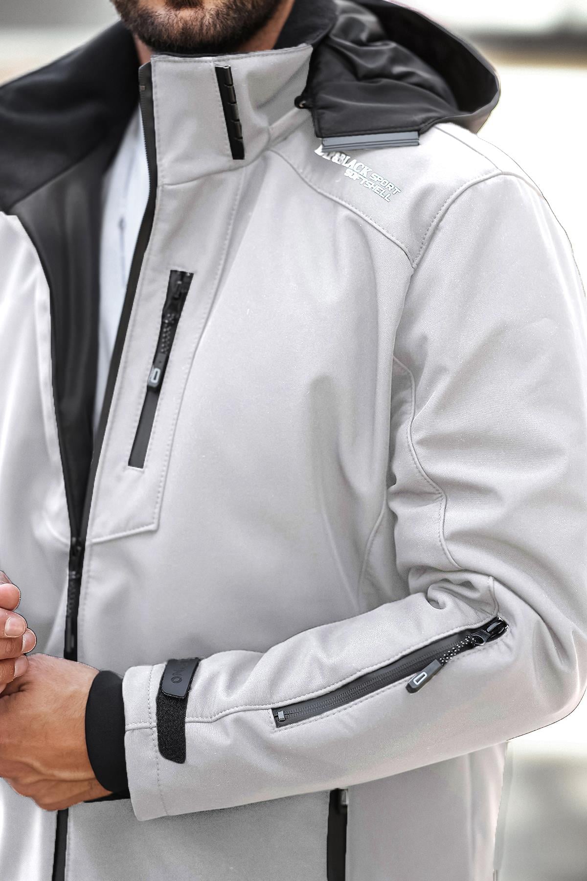 Su ve Rüzgar Geçirmez Termal Softshell Erkek Mont