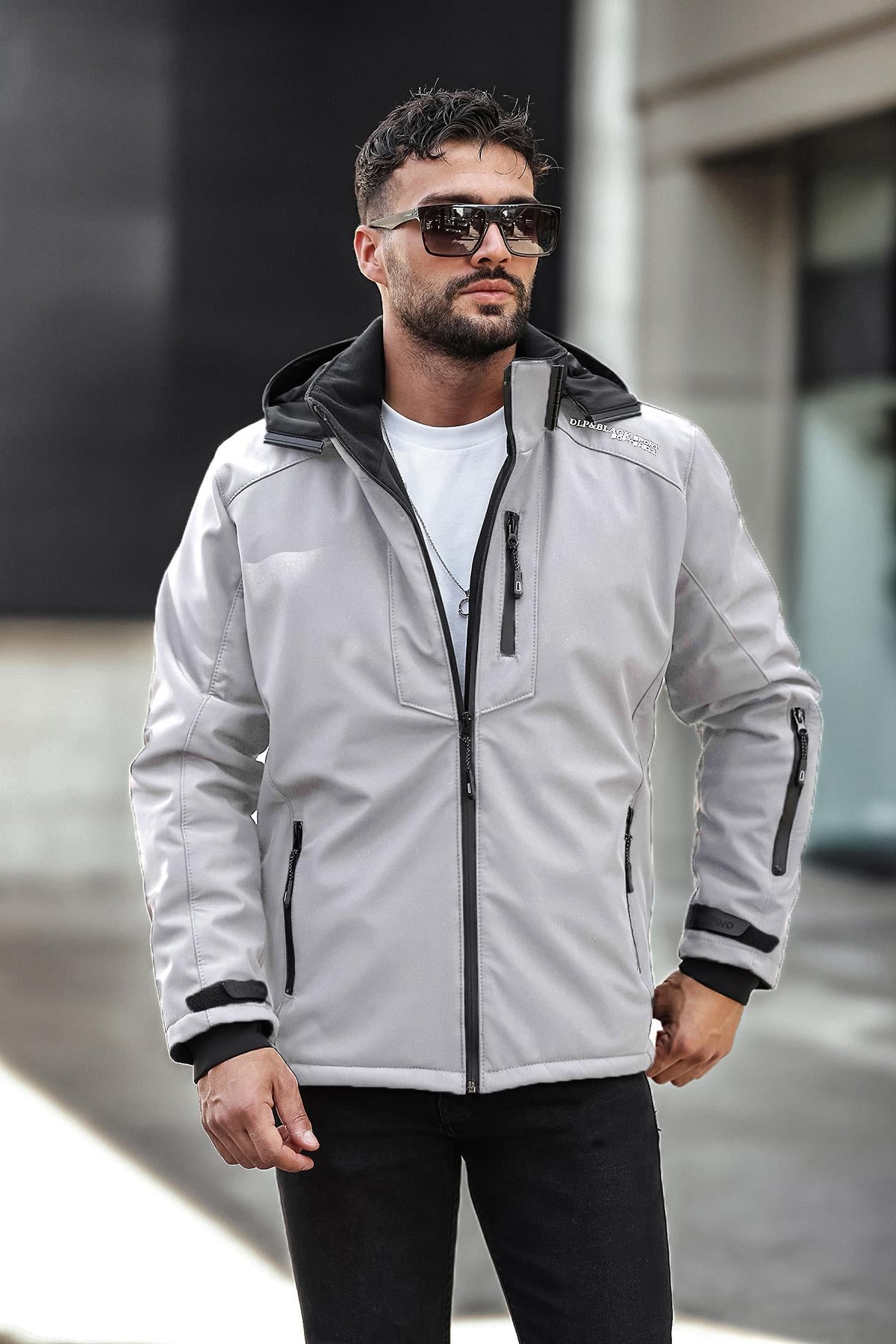 Su ve Rüzgar Geçirmez Termal Softshell Erkek Mont