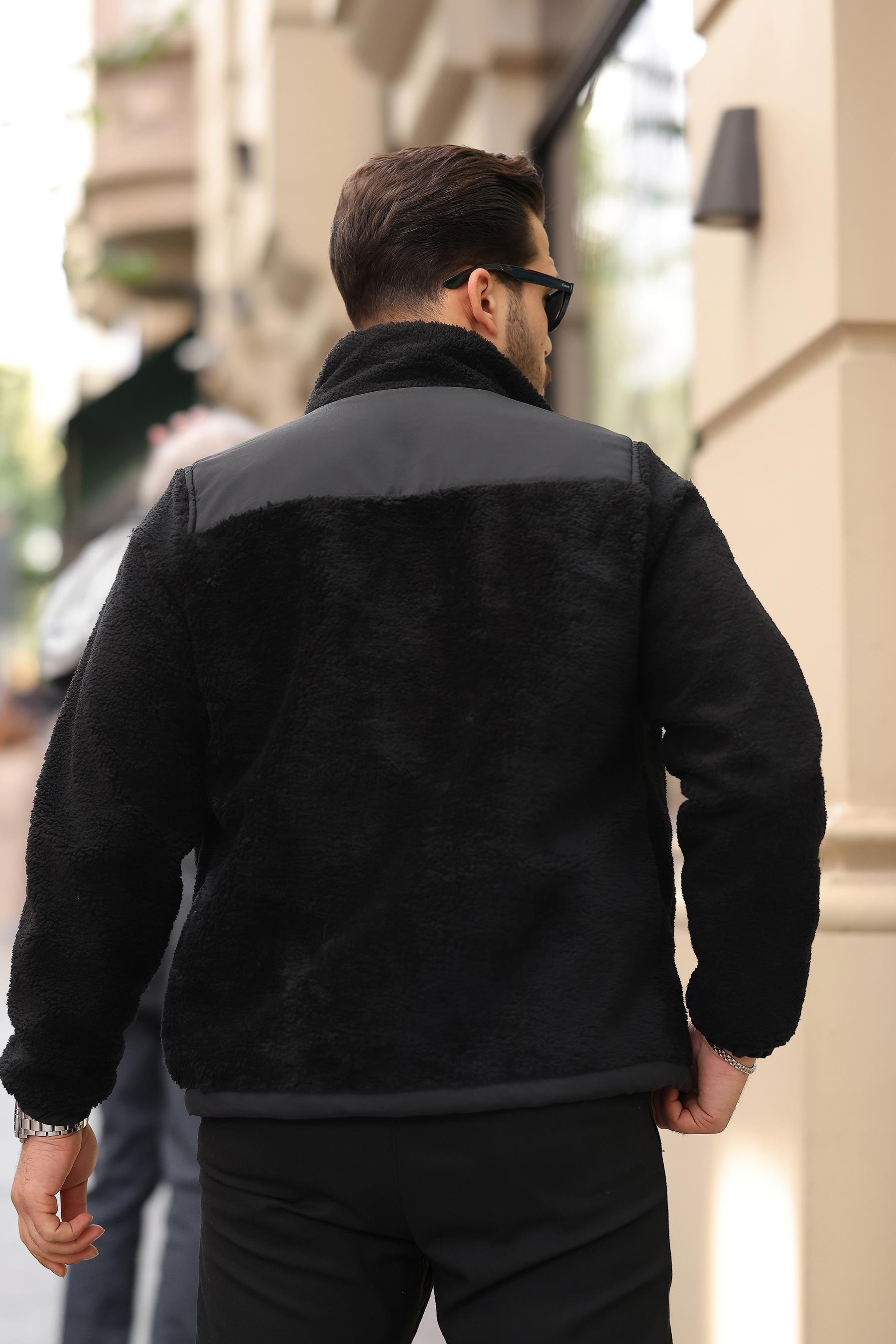 Unisex Peluşlu Kadın Erkek Mont