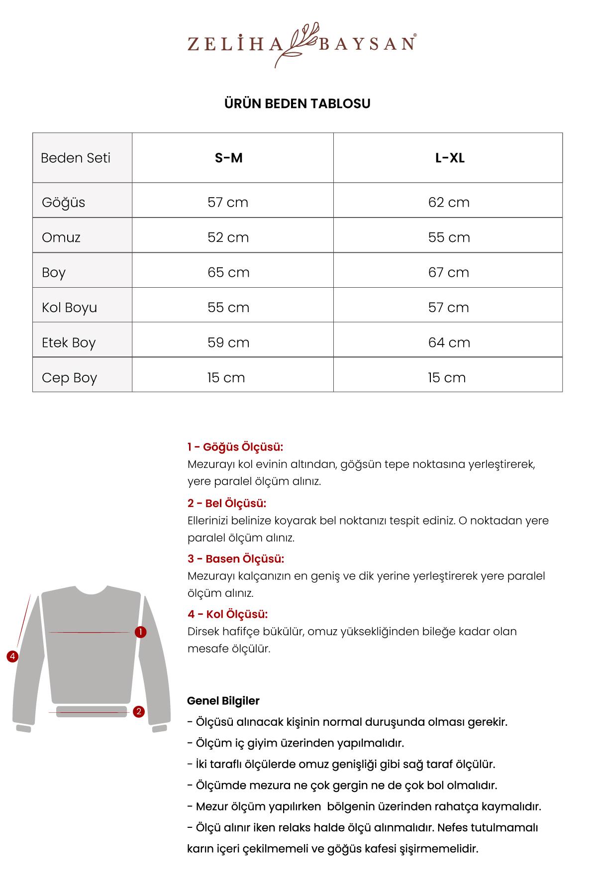 Brode Nakışlı Sırt Detay Unisex Müslin Sweat Bej
