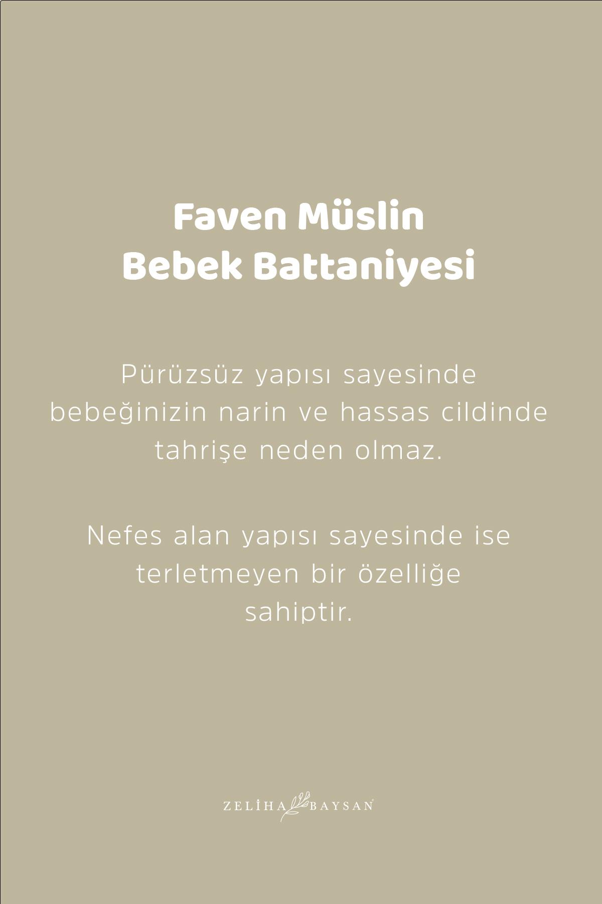Faven Müslin Bebek Battaniyesi Bej