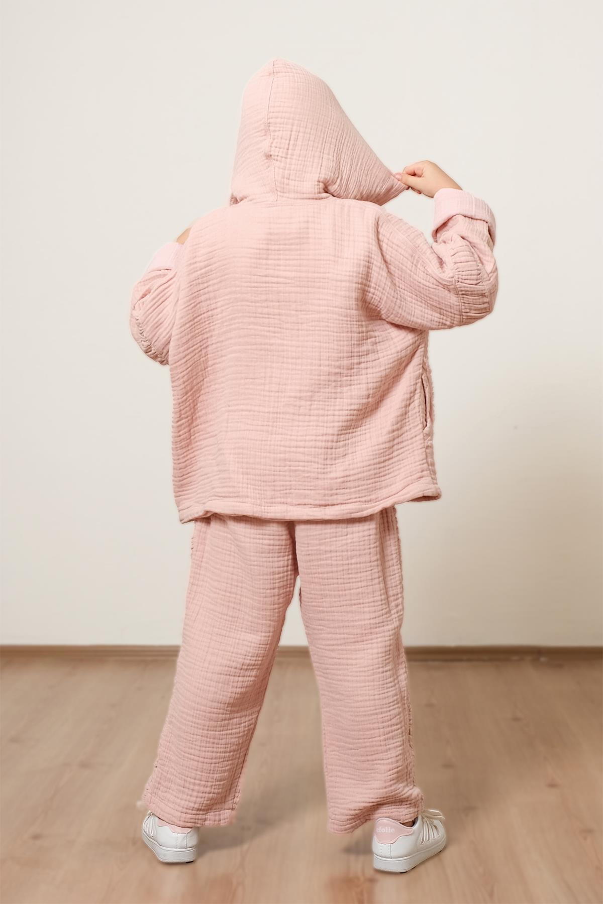 Lambert Müslin Ceket Pembe