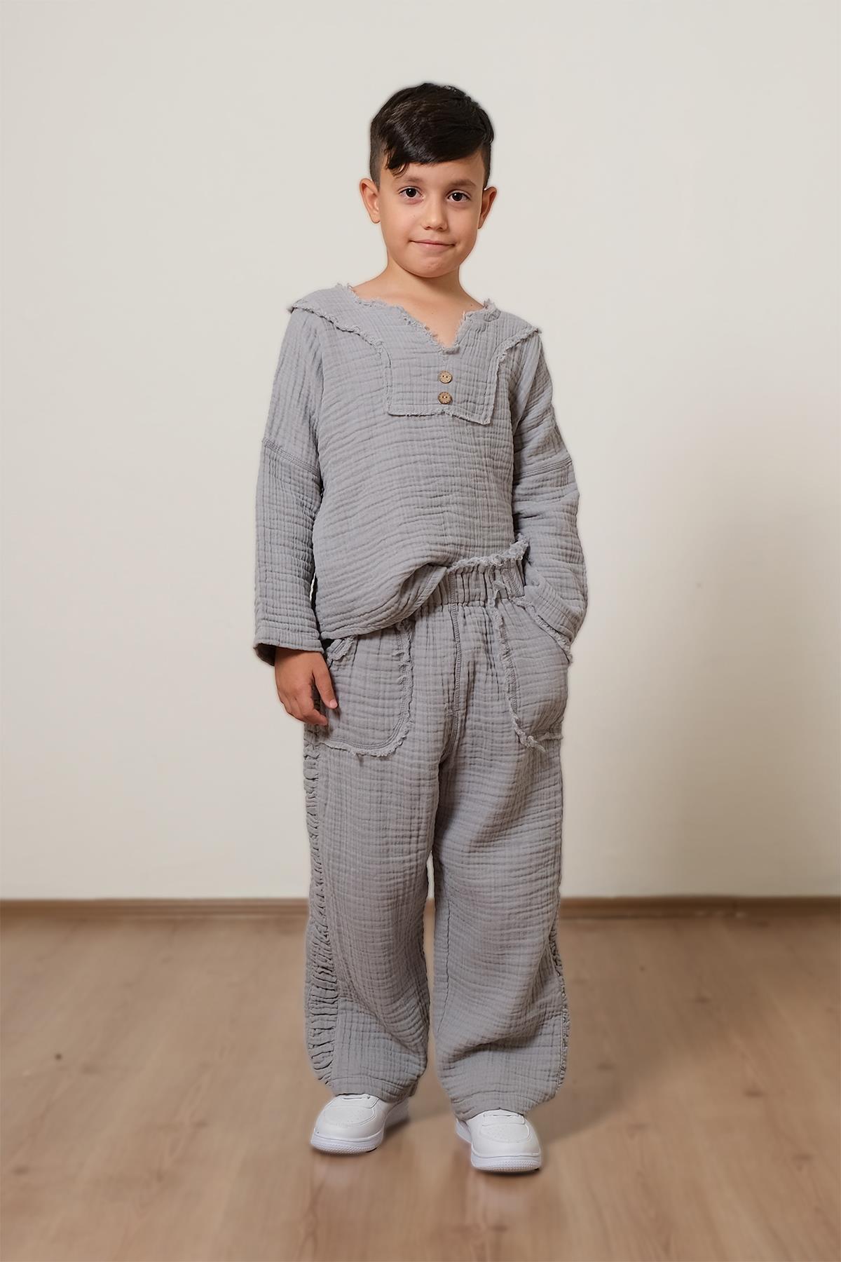 Lambert Müslin  Pantolon Gri