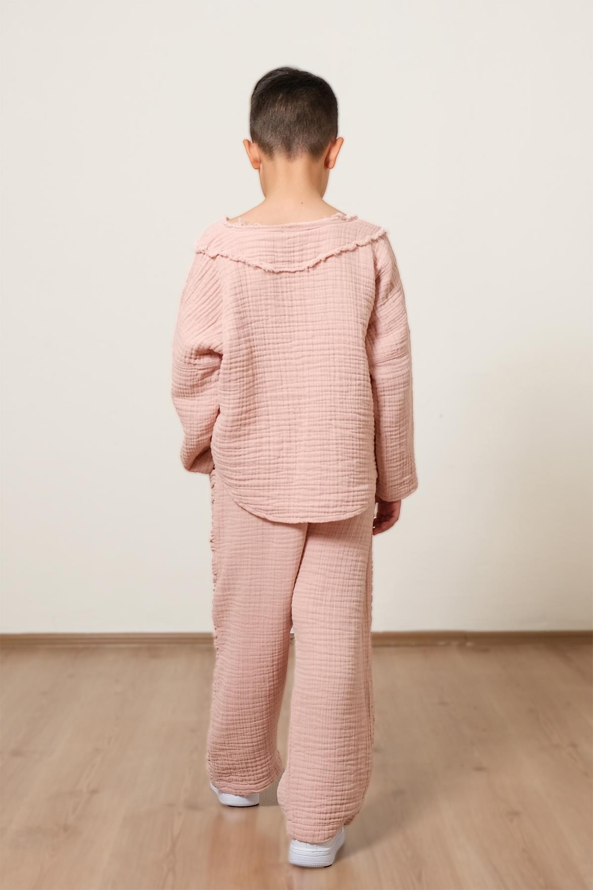 Lambert Müslin  Pantolon Pembe