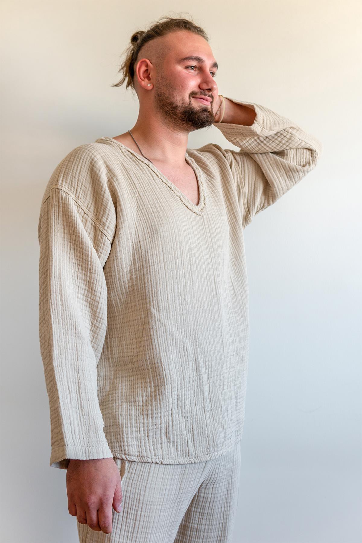 Lambert Müslin Sweat Bej