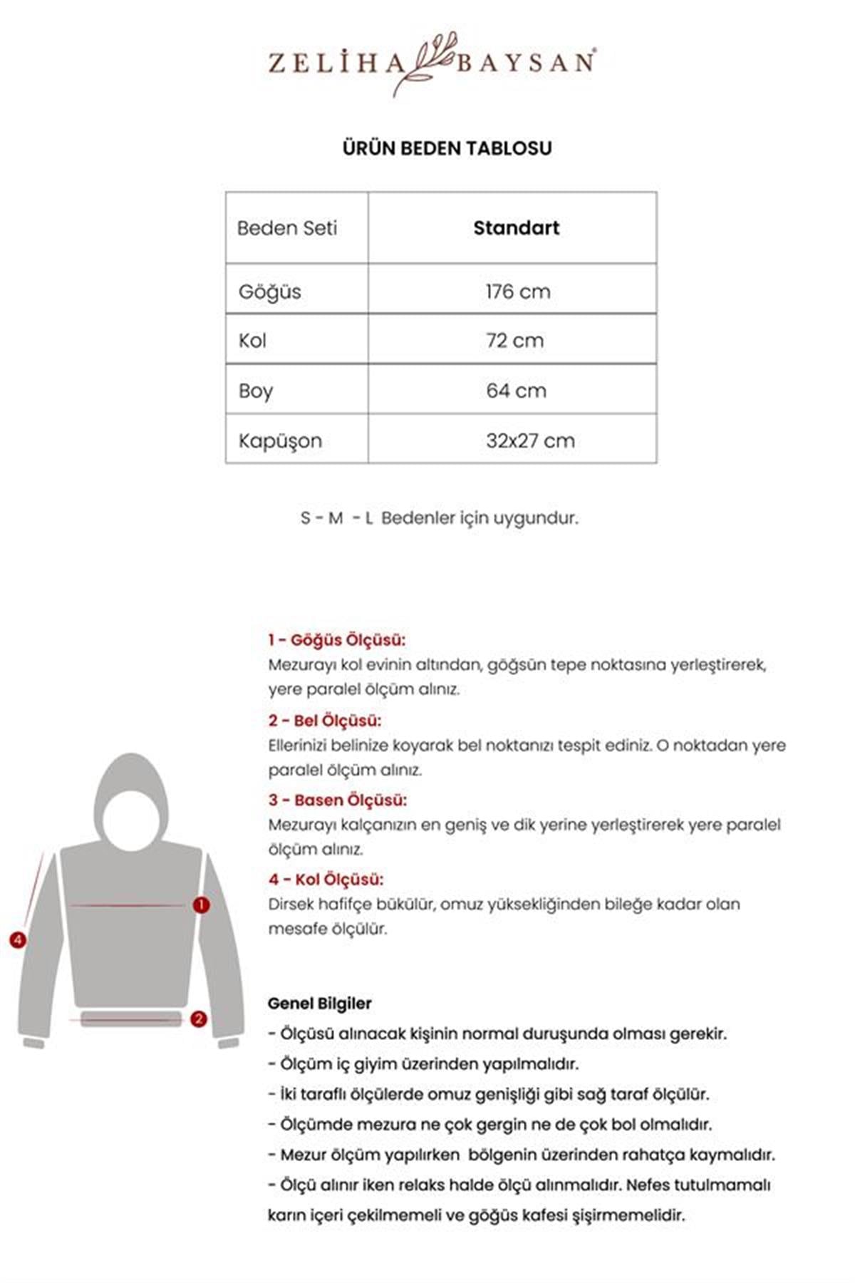 Lambert Müslin Unisex Kapüşonlu Sweat Bej