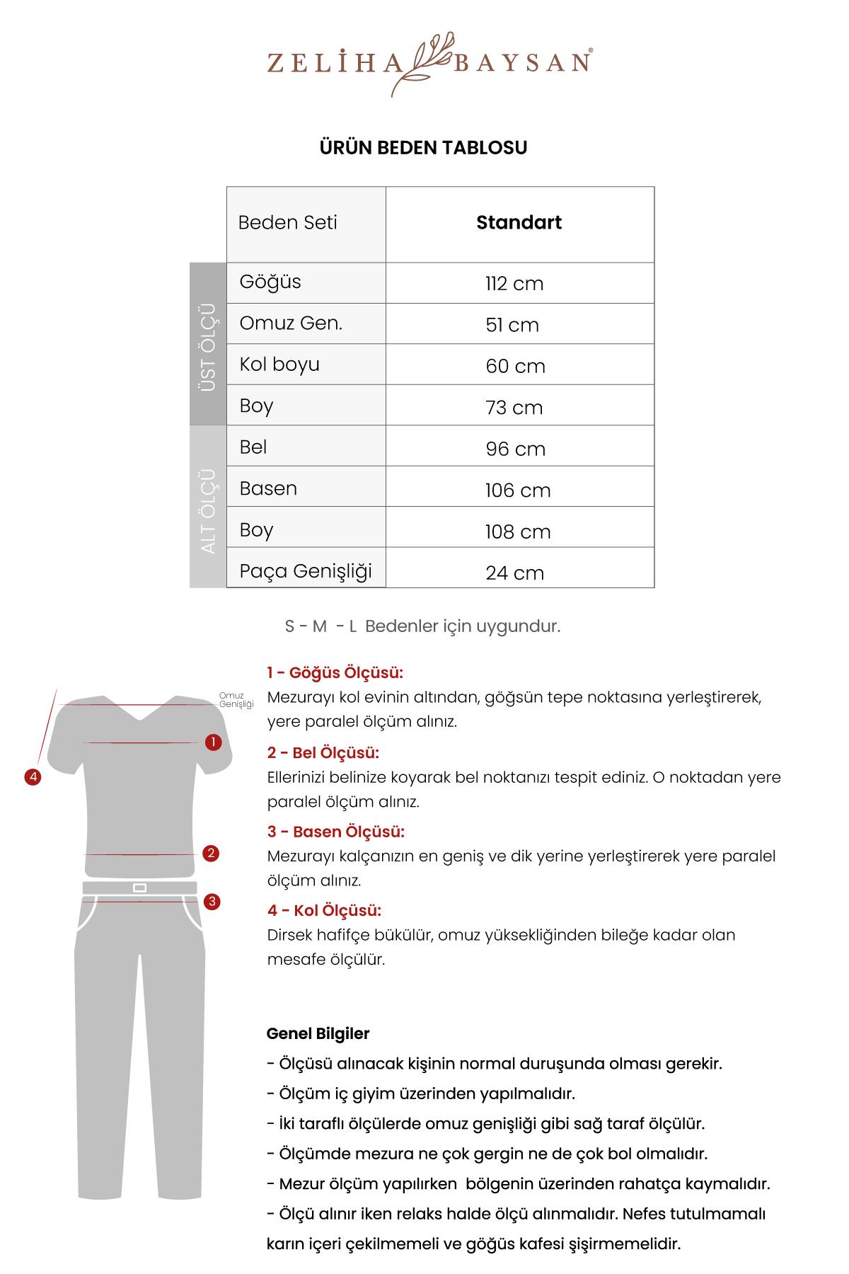 Luken Müslin Unisex Alt-Üst Takım Gri