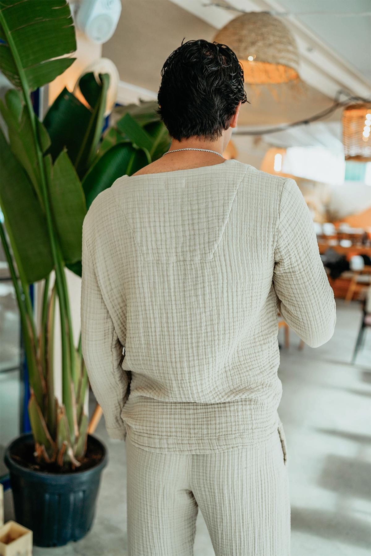 Luken Müslin Unisex Takım Bej