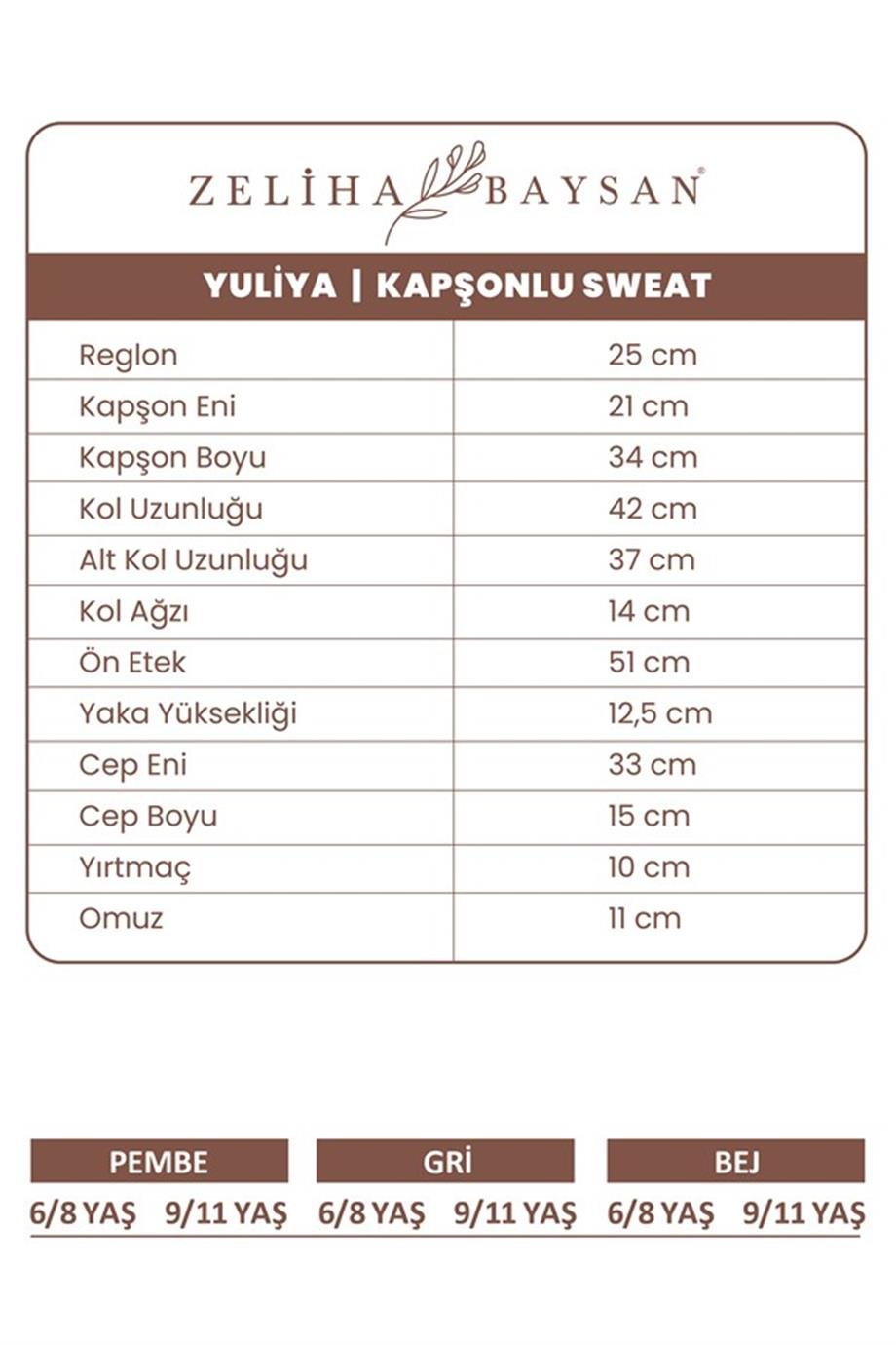 Yuliya Kapşonlu Sweat