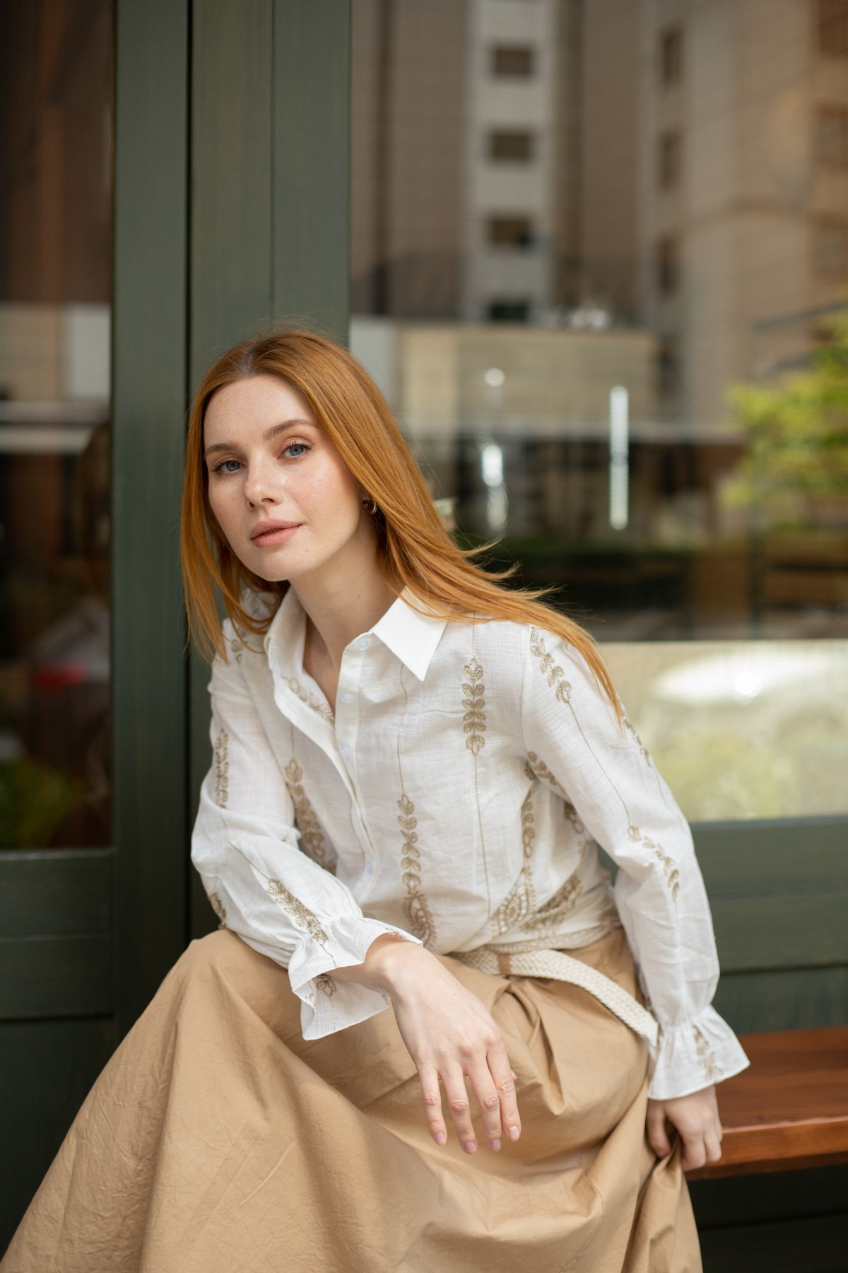 Dore Nakışlı Gömlek