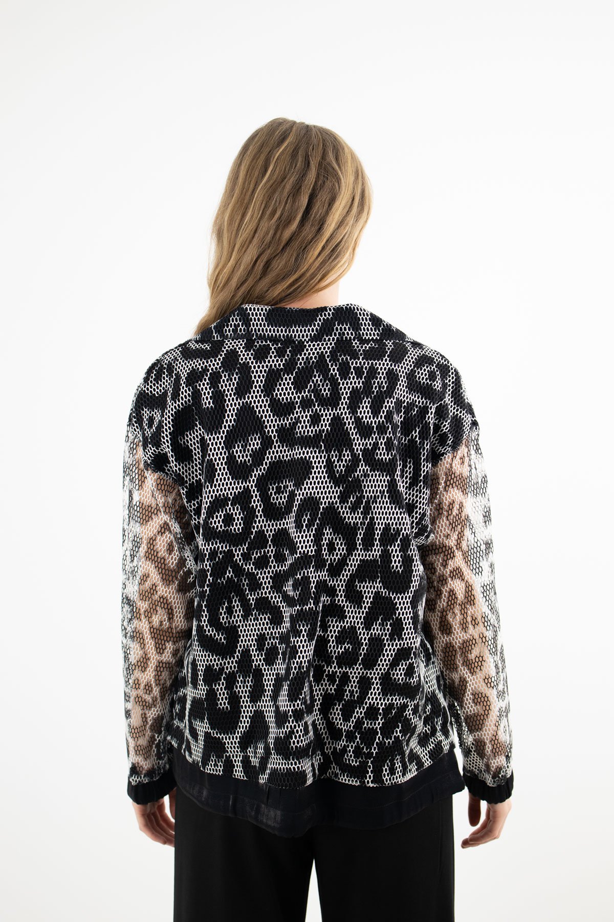 File Detaylı Beli Büzgü Detaylı Fermuarlı Ceket