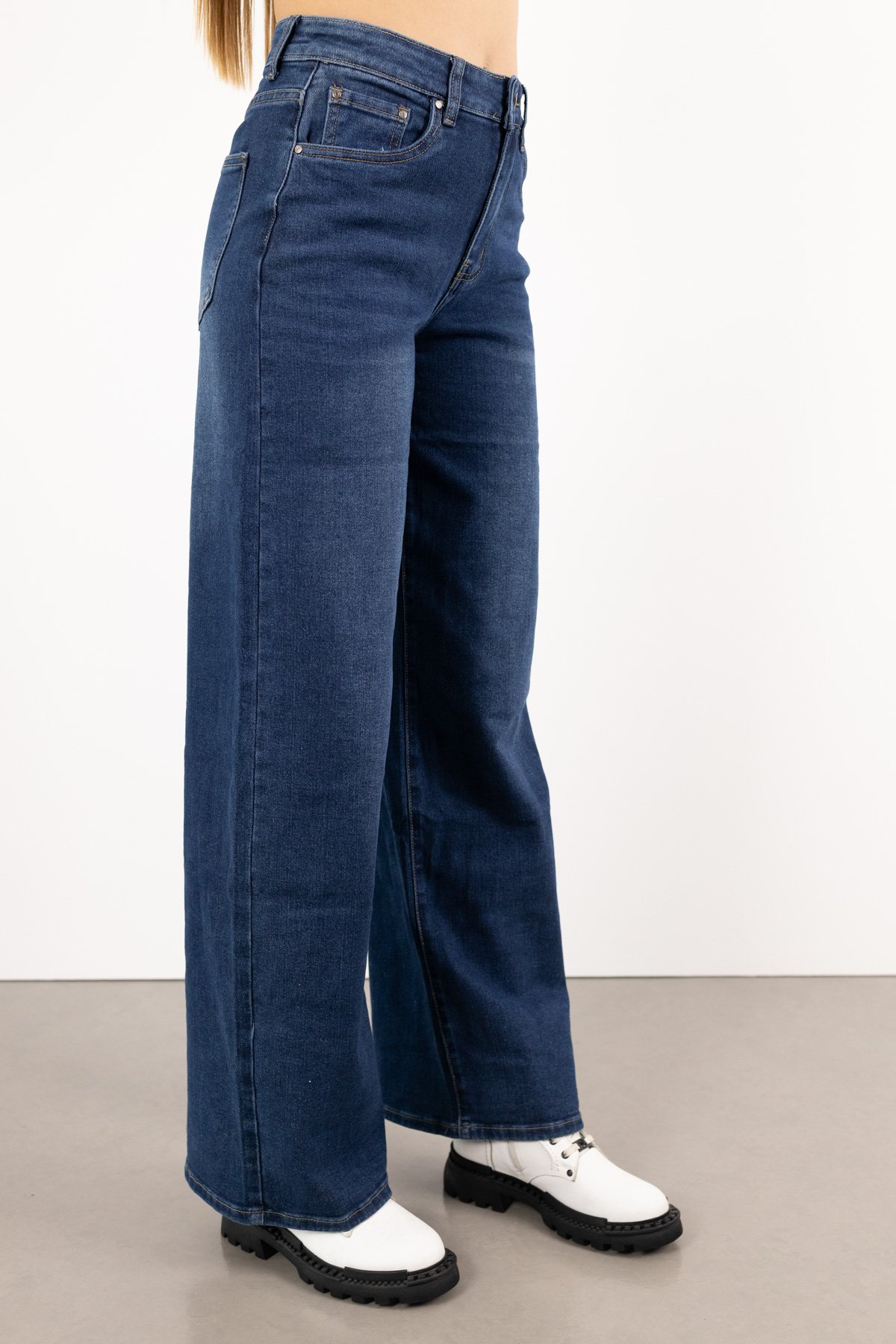 Geniş Paça Jean Pantolon