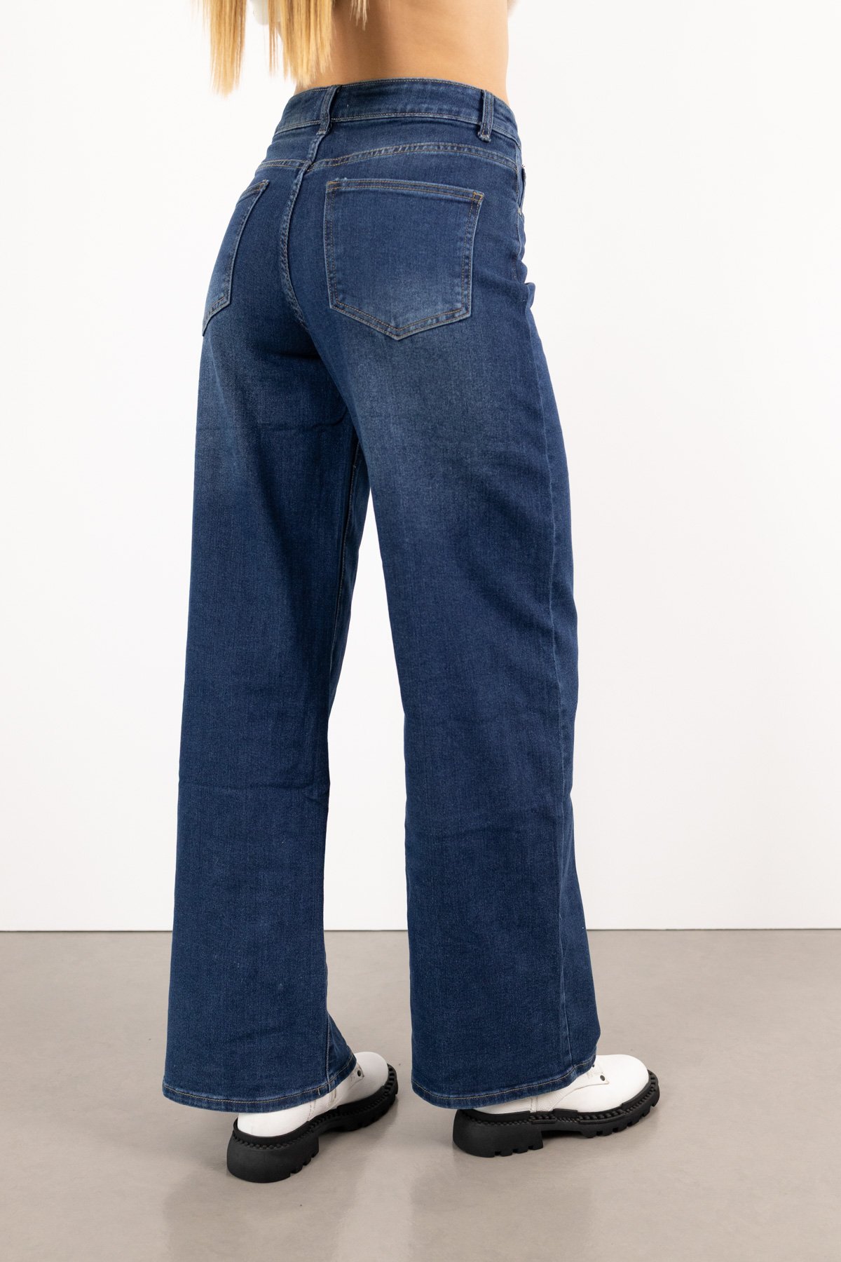 Geniş Paça Jean Pantolon