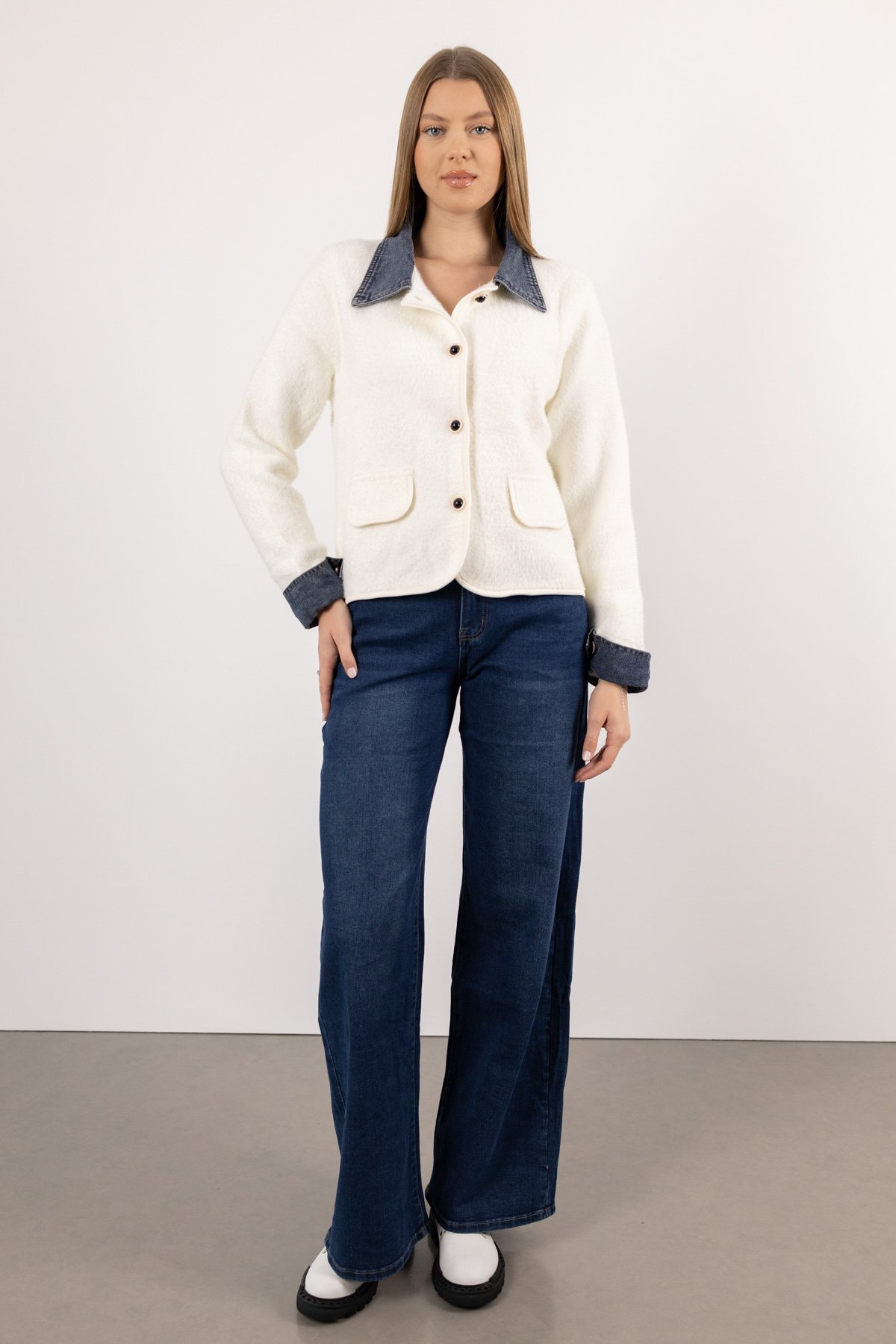 Geniş Paça Jean Pantolon