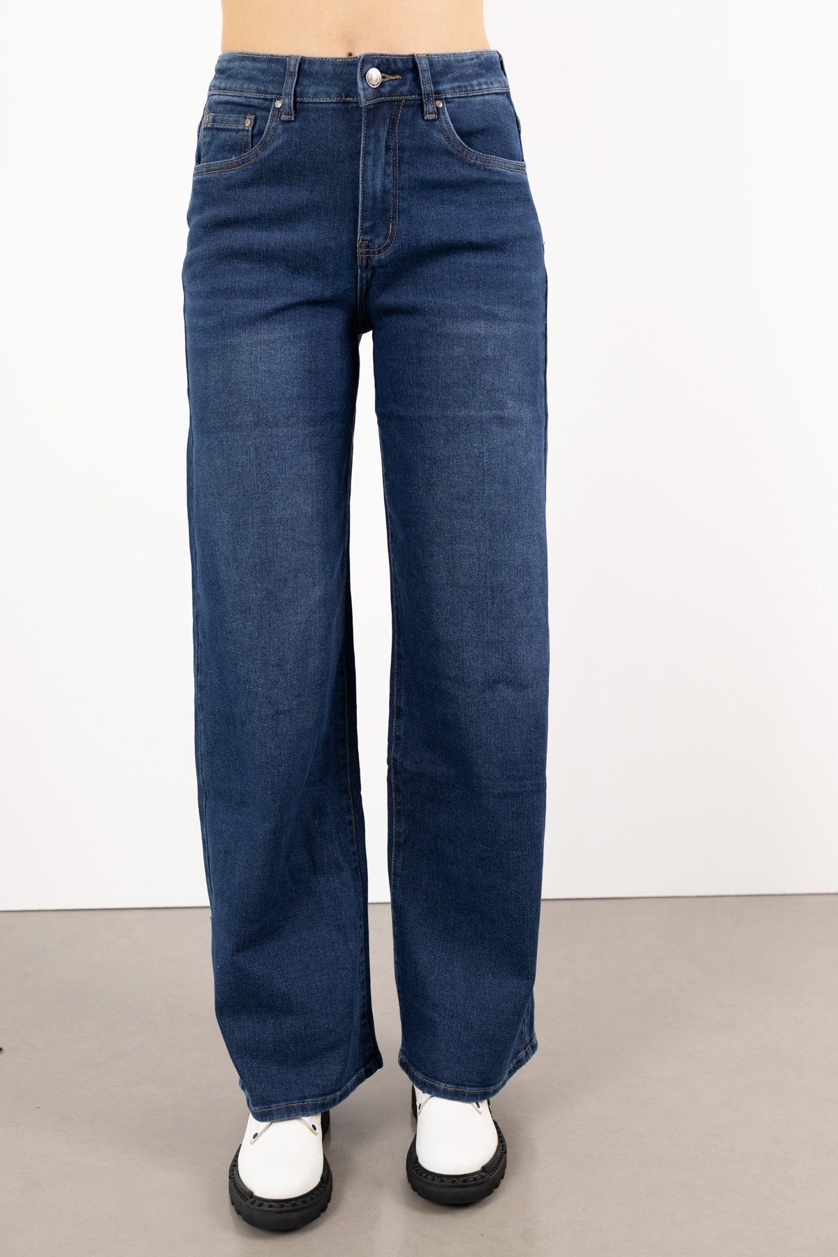 Geniş Paça Jean Pantolon