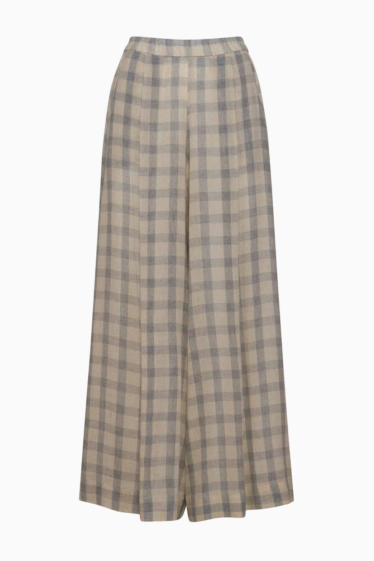 Gri Ekose Pantolon