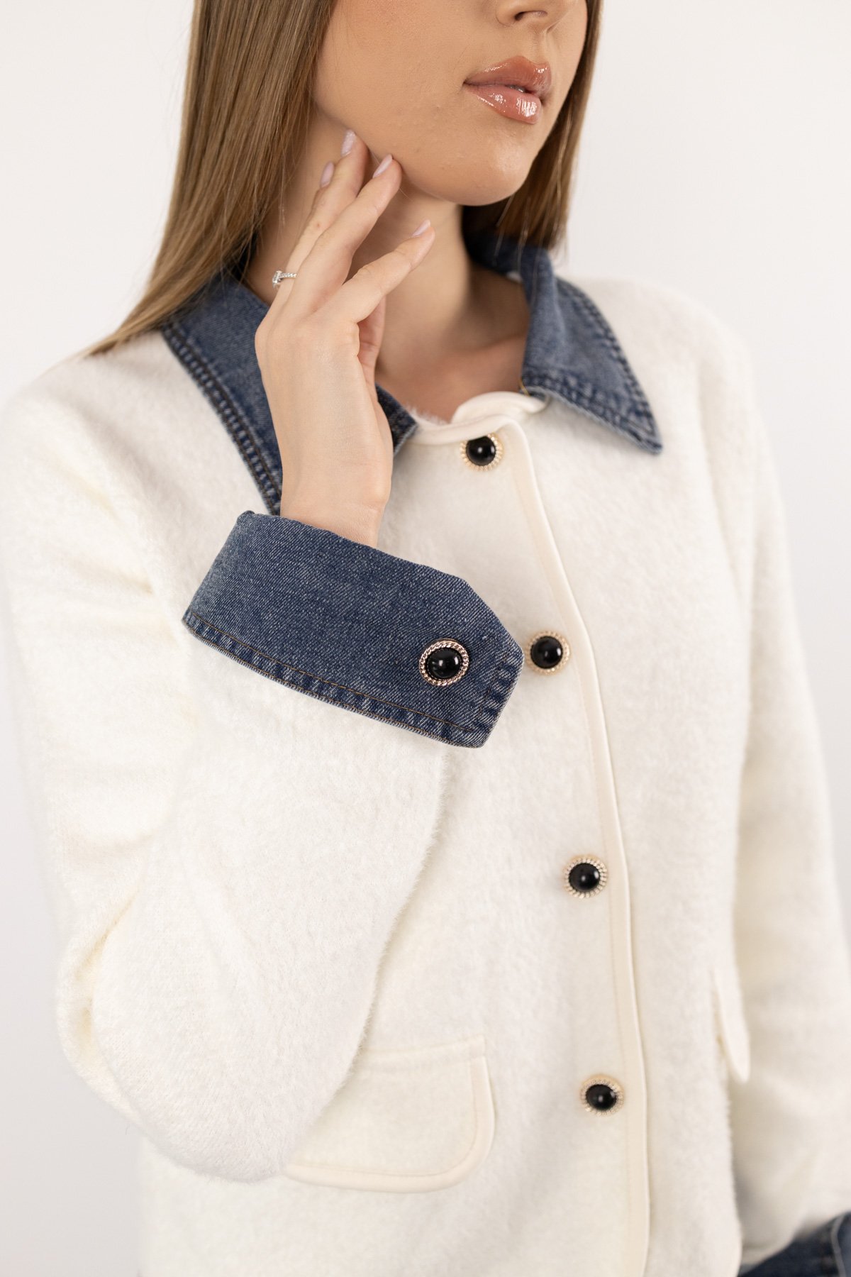 Jean Parça Detay Ceket