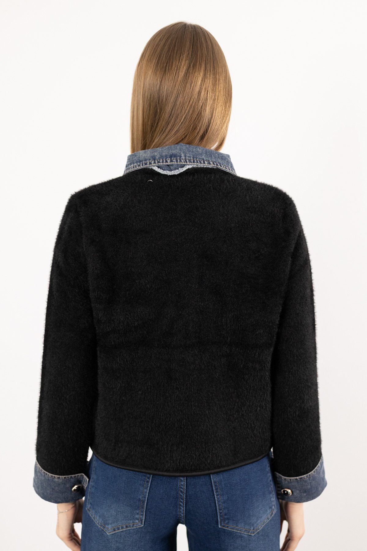 Jean Parça Detay Ceket