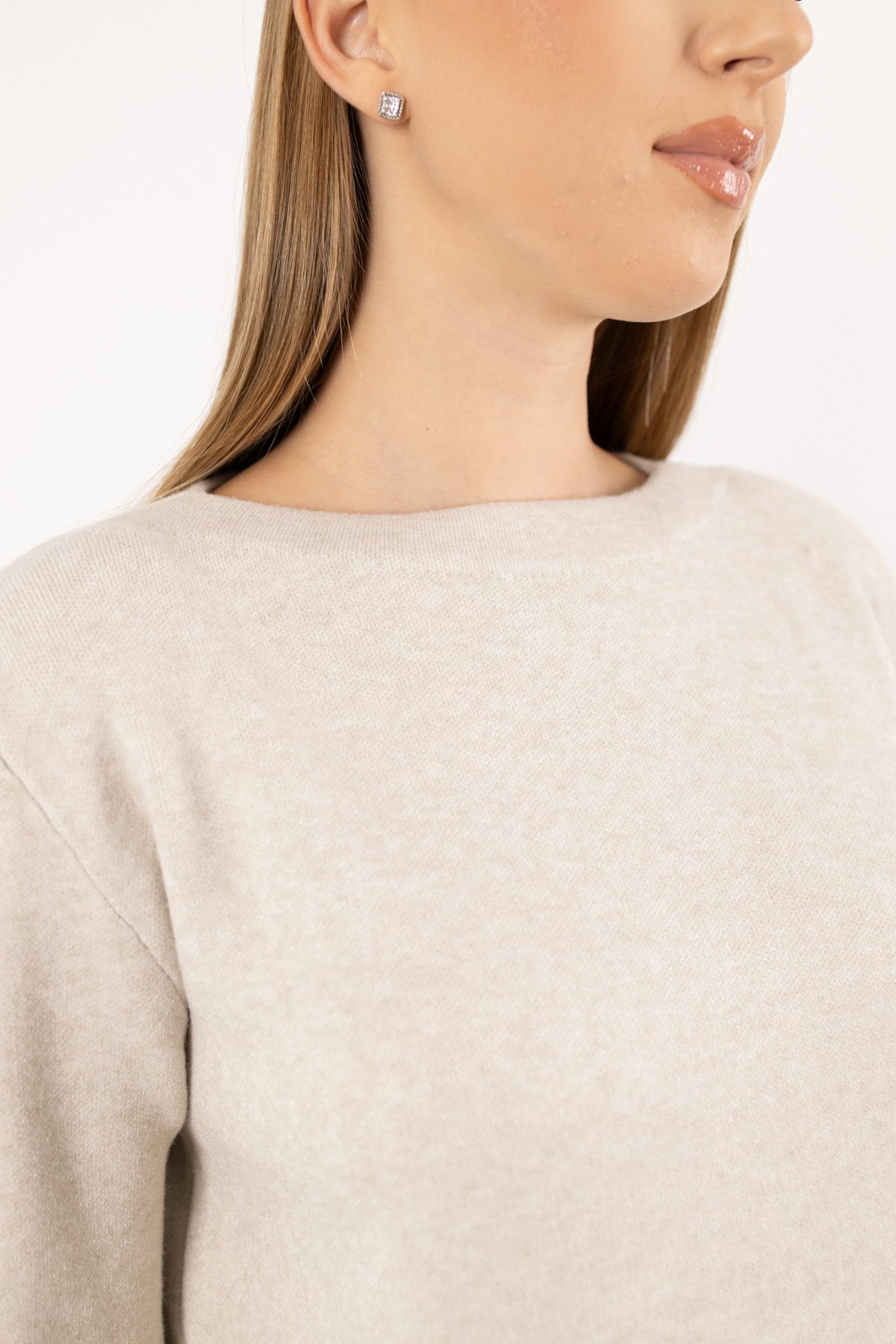 Kol Gül Desen Detaylı Triko