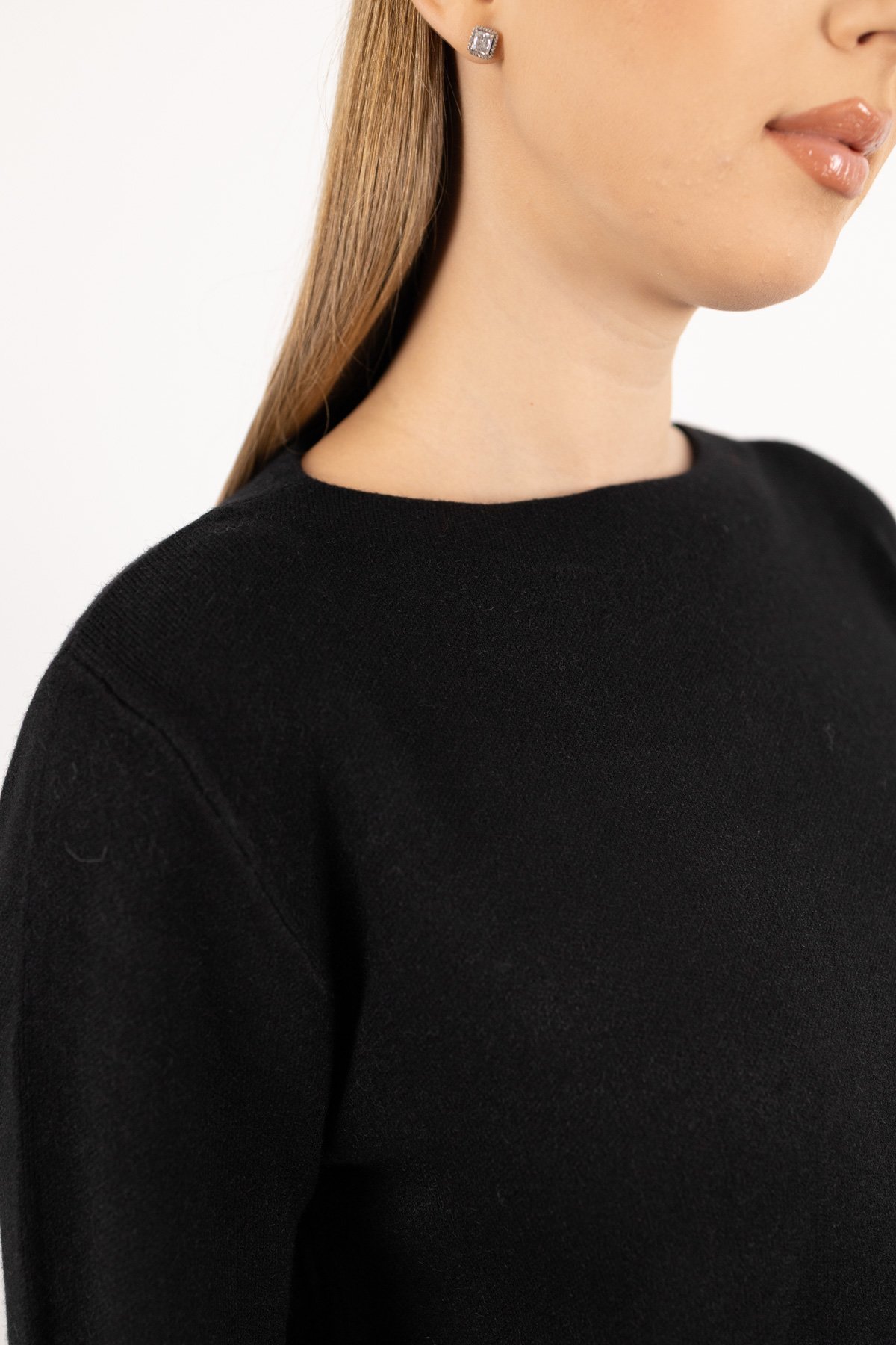 Kol Gül Desen Detaylı Triko