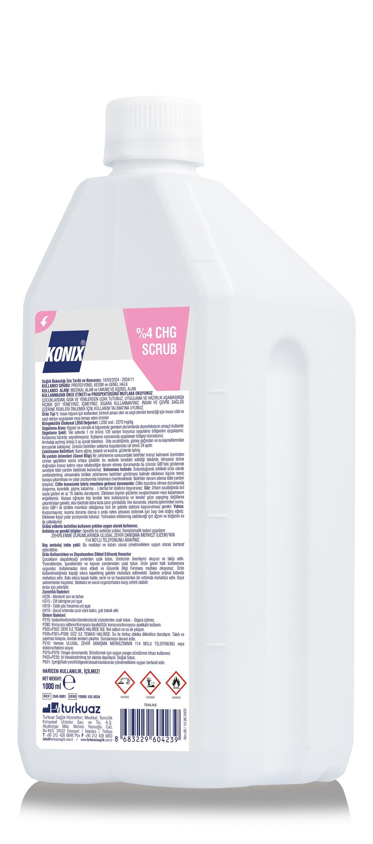 Konix %4 CHG Cerrahi Scrub