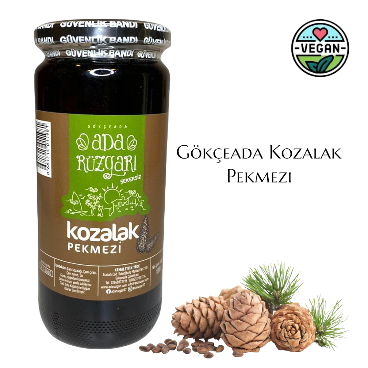 Gökçeada Kozalak Pekmezi (Şurubu) 680 gr.