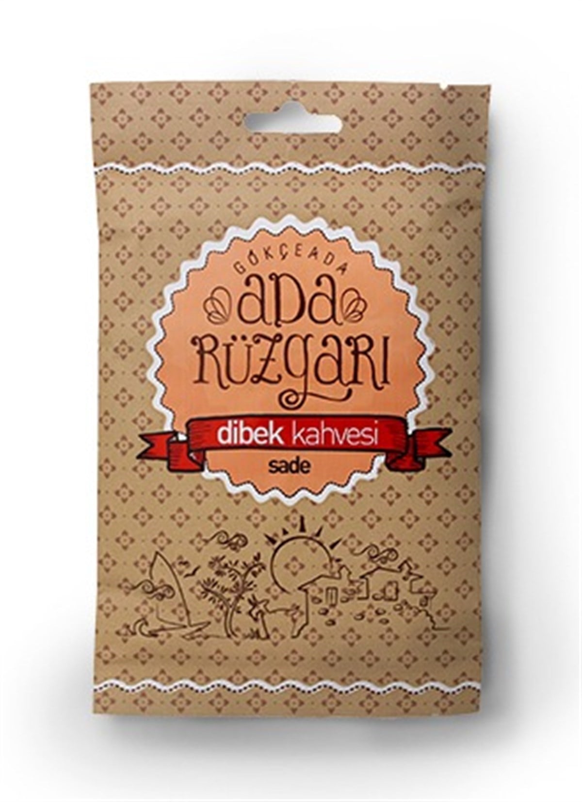 Gökçeada Sade Dibek Kahvesi Paket 100 gr.