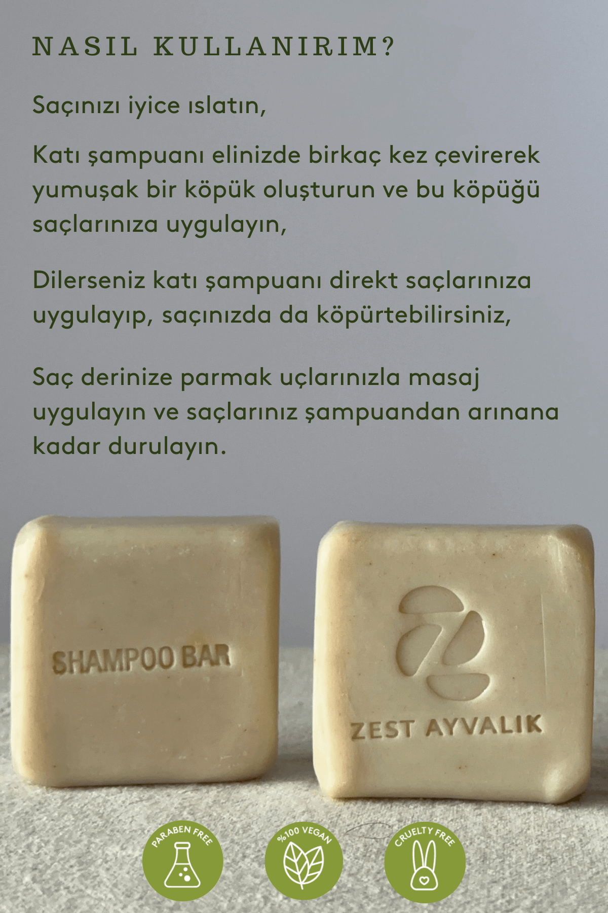 Zest Katı Şampuan 120 g