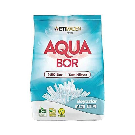 AQUA BOR TOZ DETERJAN 6 KG BEYAZLAR