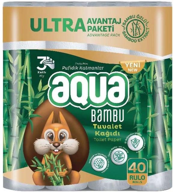 AQUA TUV. KAĞIDI 40LI BAMBU 3KATLI 