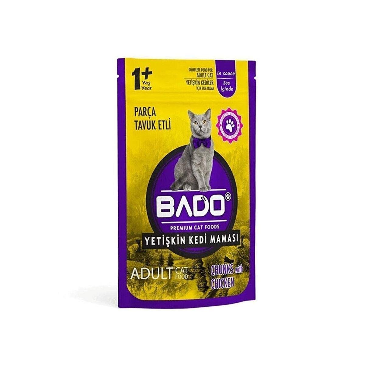 BADO YET.KEDİ MAMASI 85 GR TAVUKLU