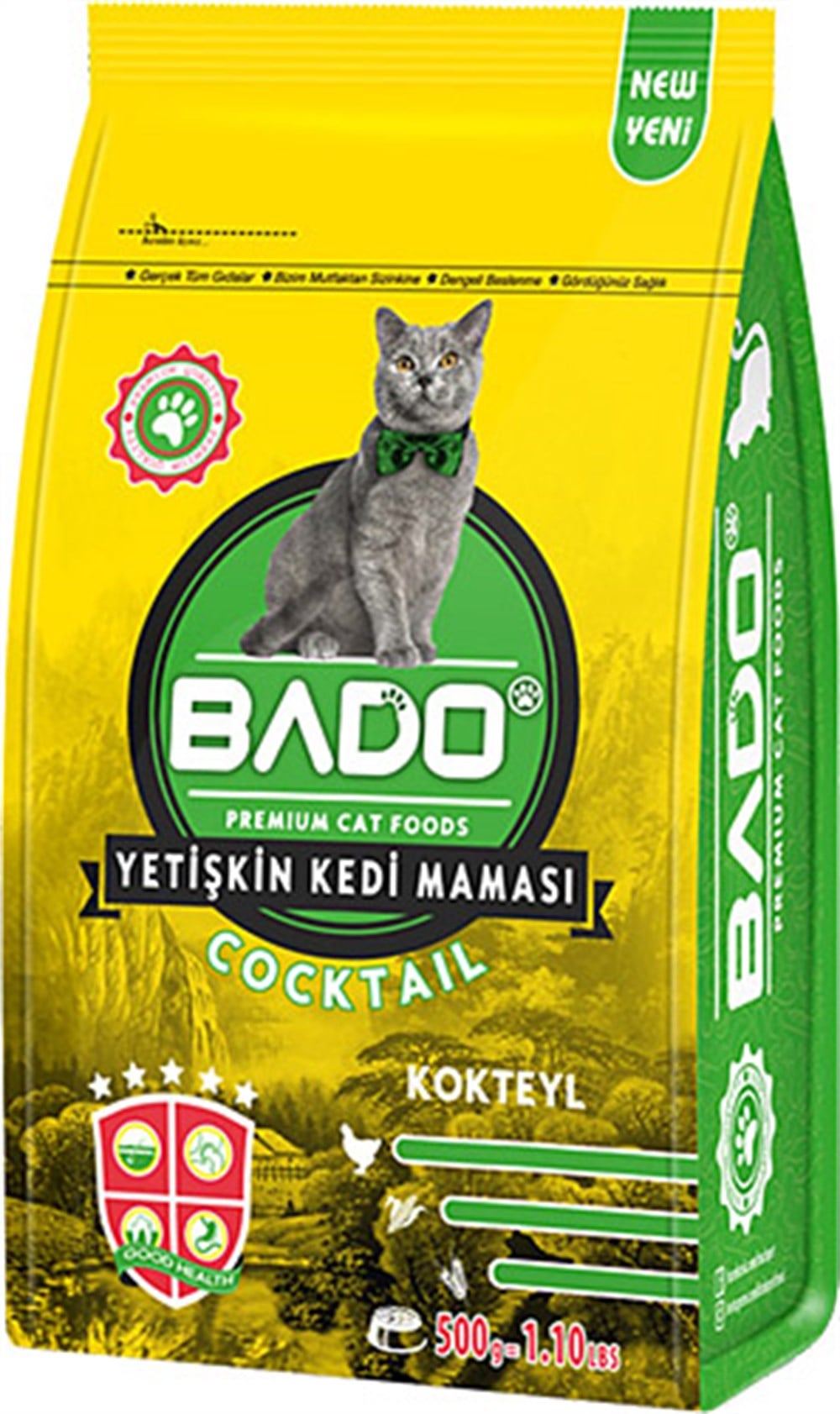 BADO YET.KEDİ MAMASI 500 GR KOKTEYL