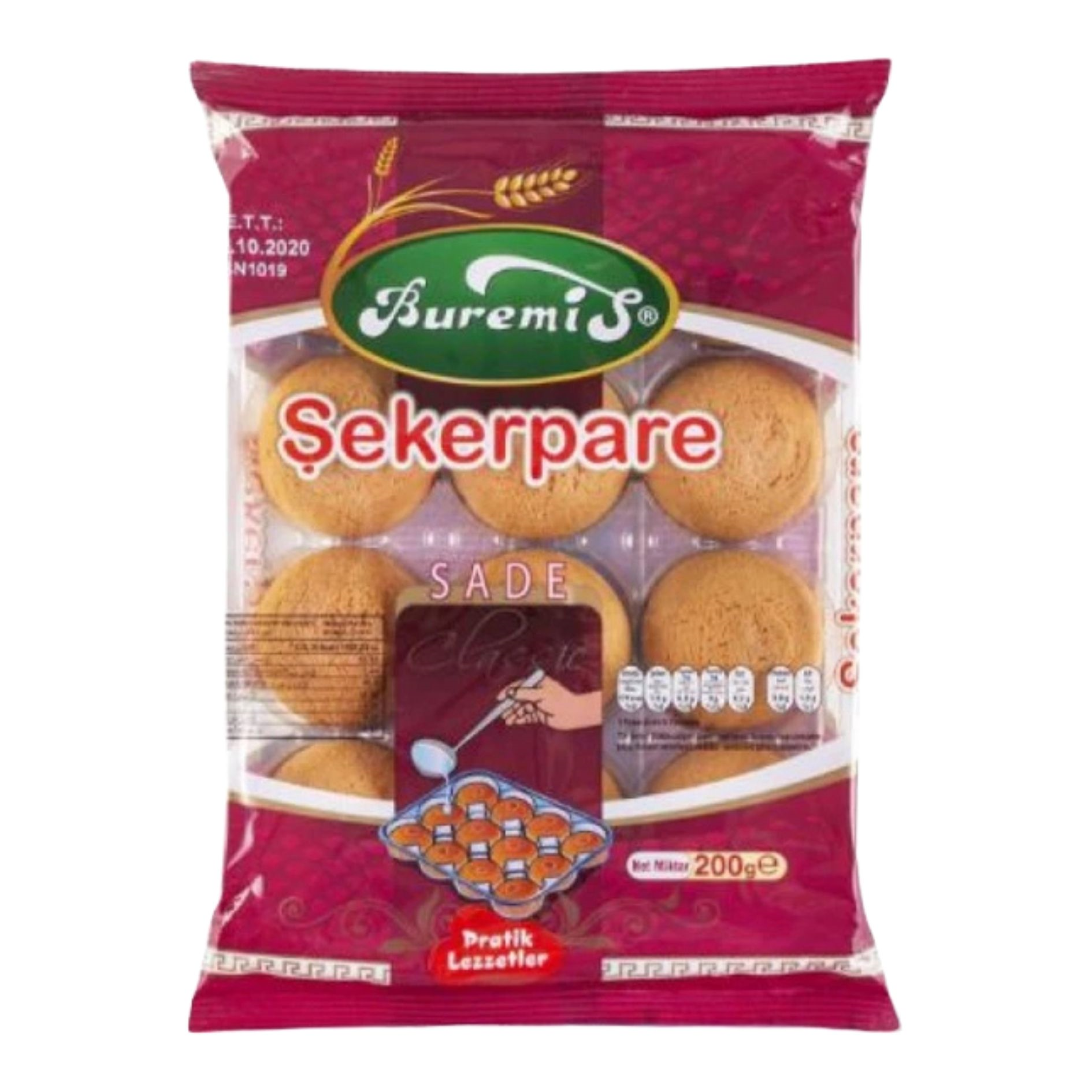 BUREMİS SADE ŞEKERPARE 200 GR