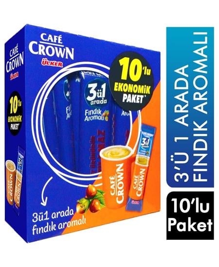 CAFECROWN 10LU 3İN1 ARADA 180GR FINDIK