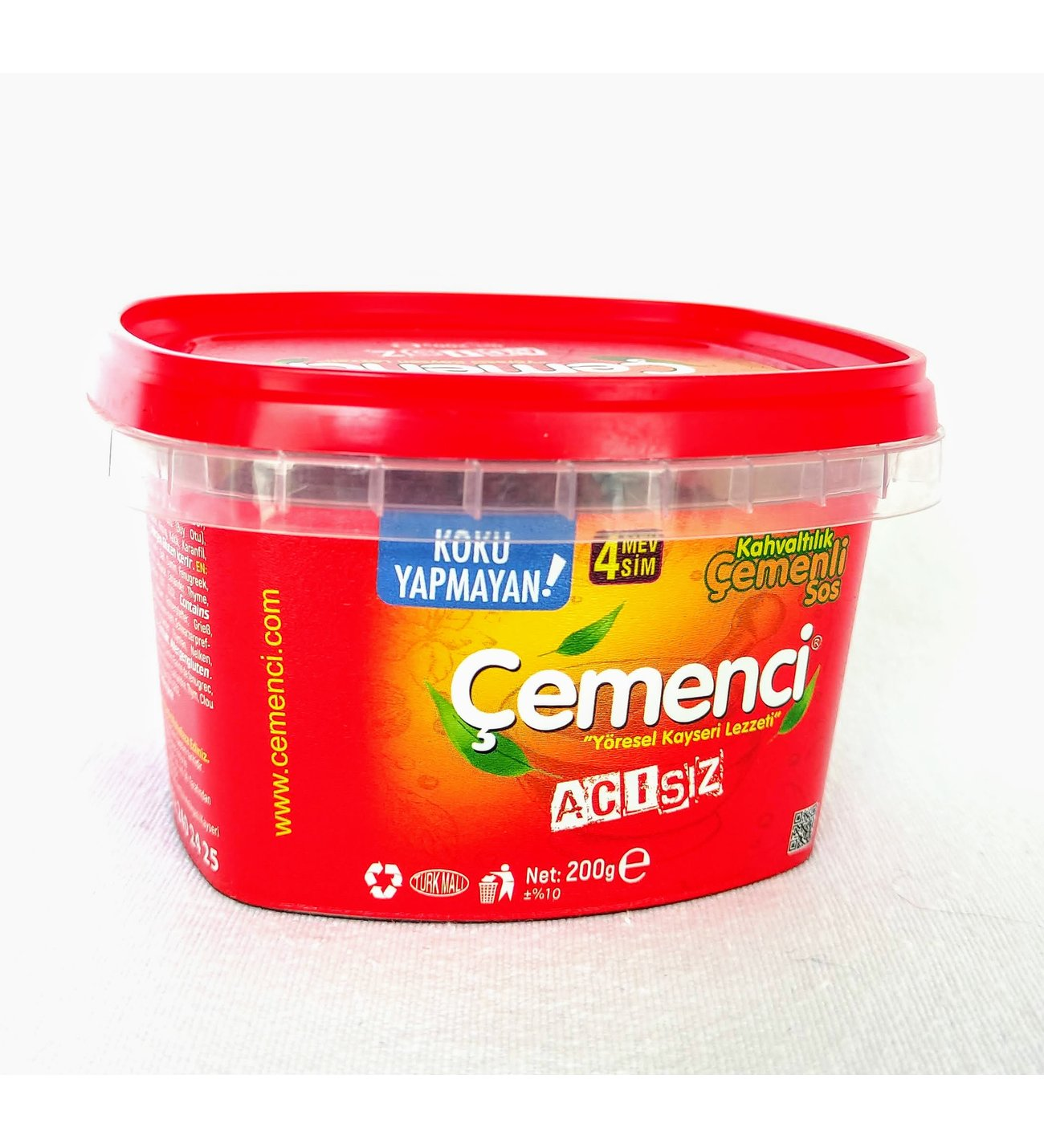 ÇEMENCİ GURME ÇEMEN 200 GR ACISIZ