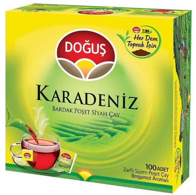 DOĞUŞ KARADENİZ BARDAK POŞET 100 LÜ (BERGAMOT)