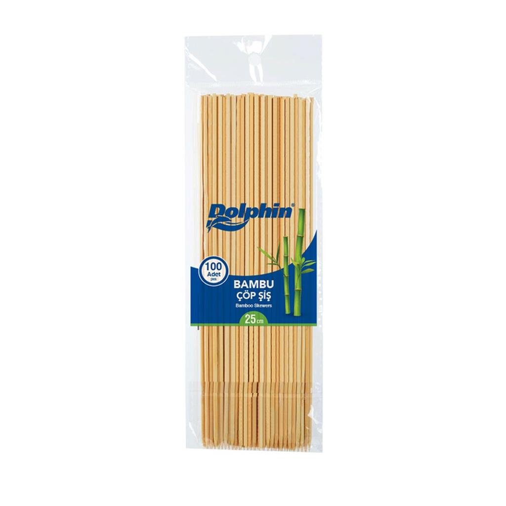 DOLPHİN BAMBU ÇÖP ŞİŞ 100 LÜ 25CM