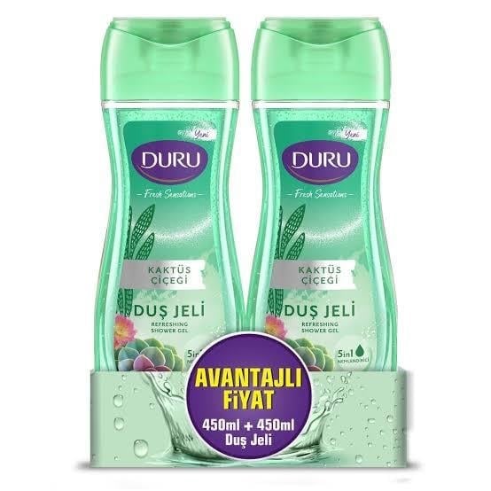 DURU DUŞ JELİ 450+450ML KAKTÜS