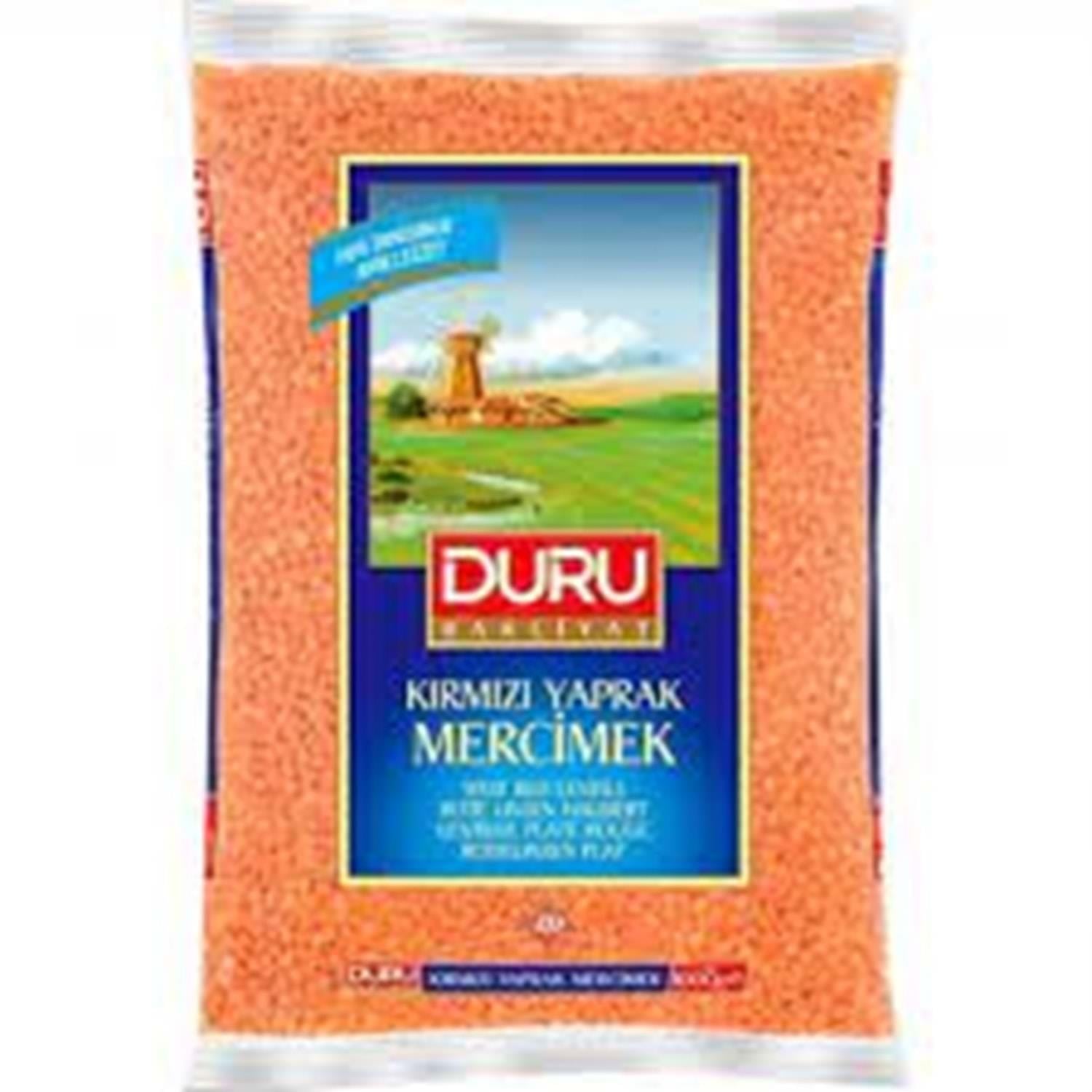 DURU KIRMIZI MERCİMEK YAPRAK 1 KG
