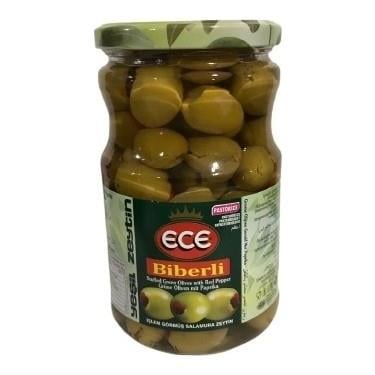 ECE YEŞİL ZEYTİN 400 GR BİBERLİ 