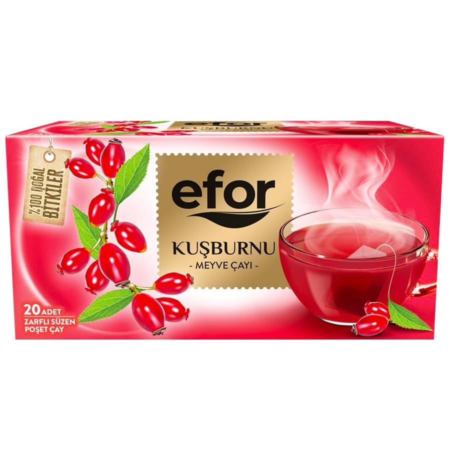 EFOR KUŞBURNU MEYVE ÇAYI 20X2.25 45 GR