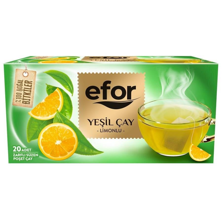 EFOR LİMONLU YEŞİL BİTKİ ÇAYI 20X1.75 35 GR