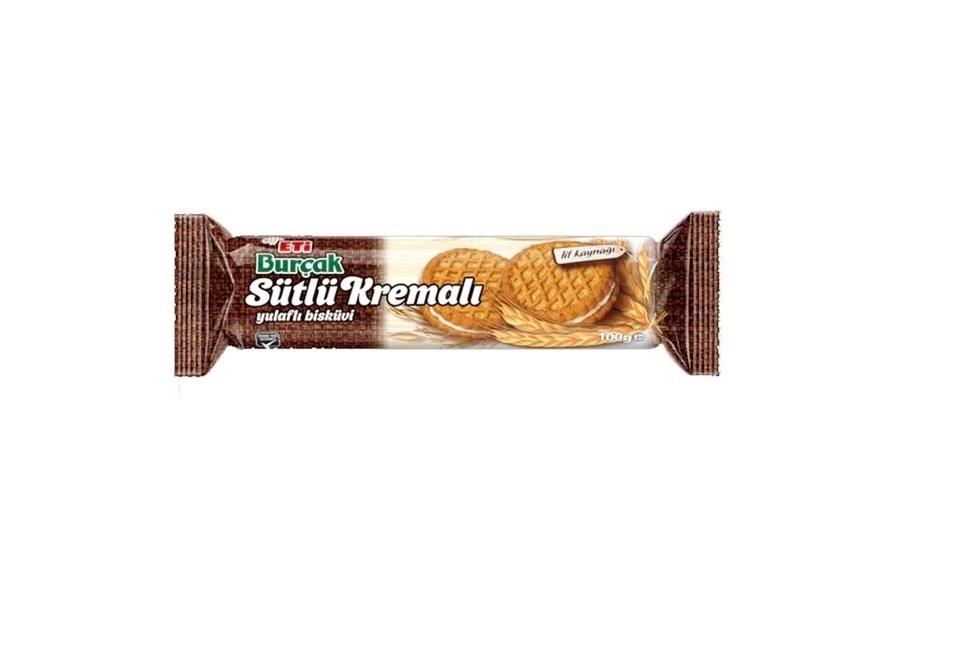 ETİ BURÇAK SÜTLÜ KREMALI 100 GR