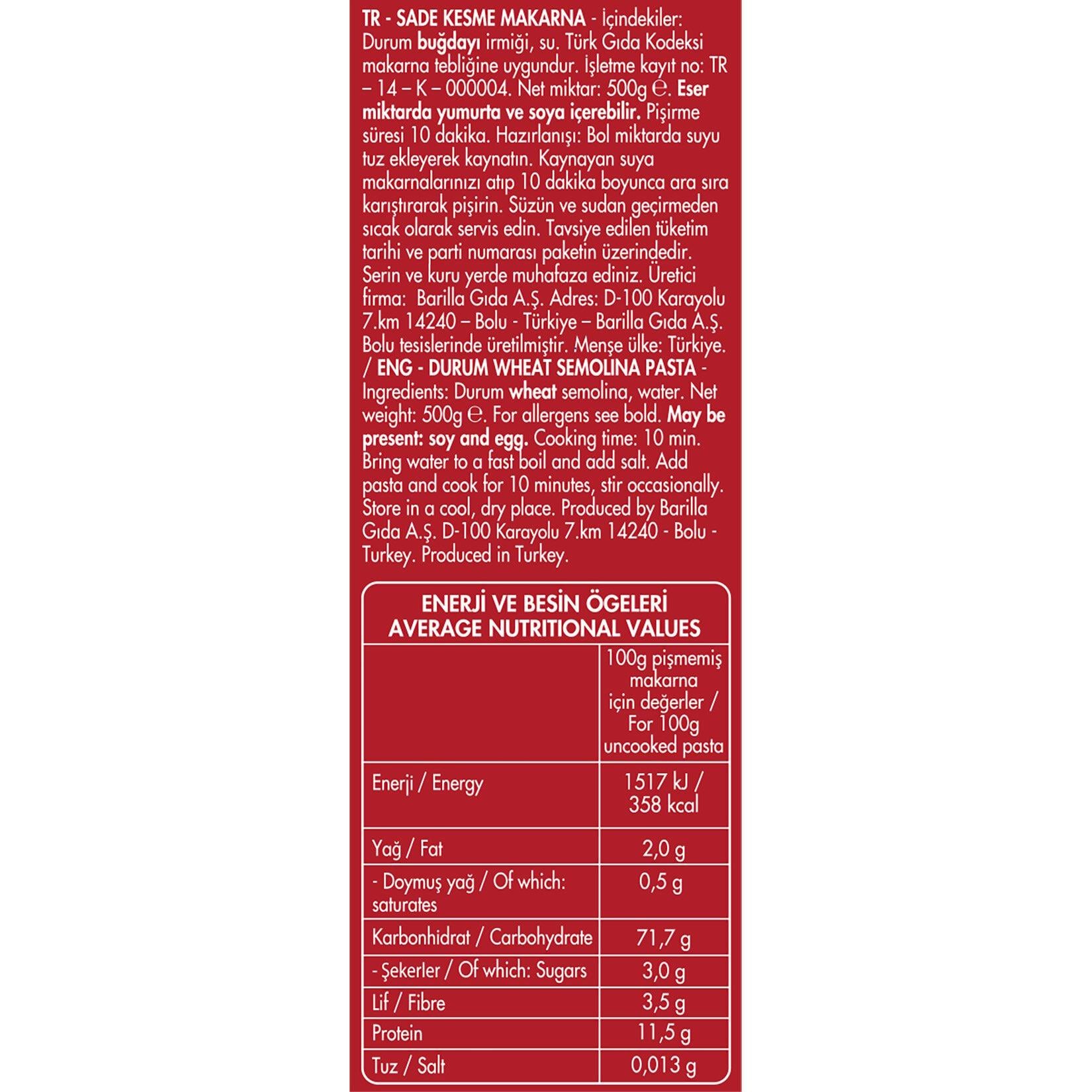 FİLİZ MAKARNA 500 GR KELEBEK