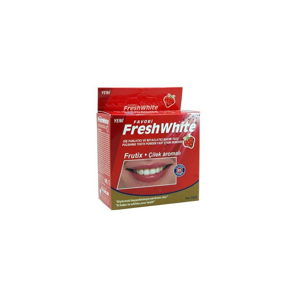 FRESH WHİTE DİŞ TOZU ÇİLEK AROMALI