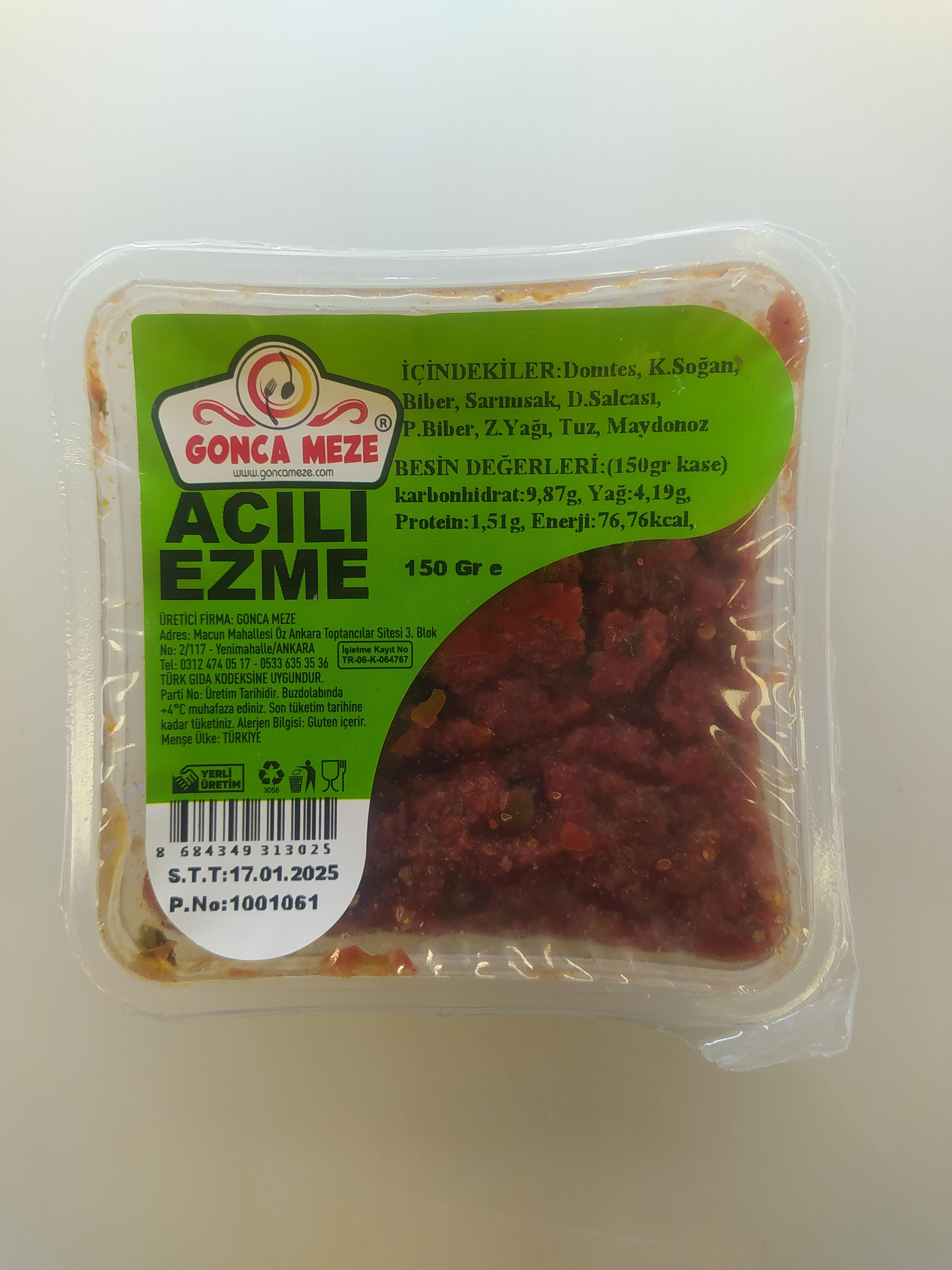 GONCA MEZE ACILI EZME 150 GR